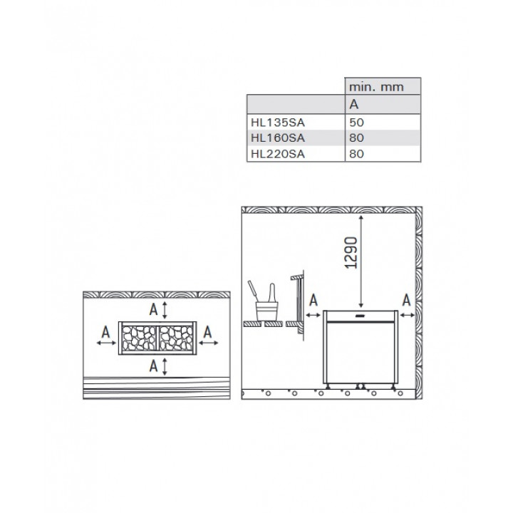 Електрическа печка за сауна - HARVIA Virta Pro Combi HL160SA 15,8 kW