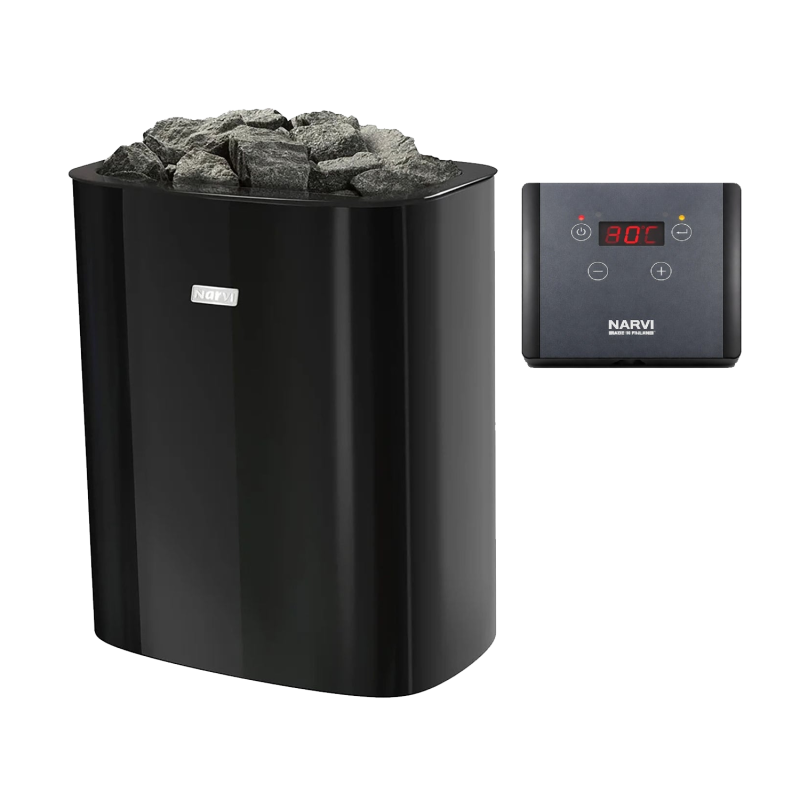 Електрическа печка за сауна - NARVI NC Electric, черна 6 kW