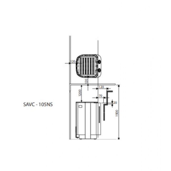 Електрическа печка за сауна – SAWOTEC Savonia Combi, без контролен блок 10,5 kW
