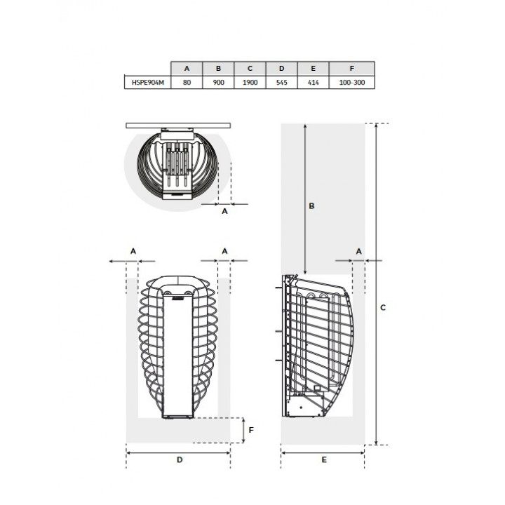 Електрически печки за сауна - HARVIA Spirit SP90FC 9.0 kW Fenix WiFi комплект