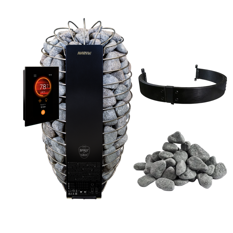 Електрически печки за сауна - HARVIA Spirit SP90FC 9.0 kW Fenix WiFi комплект