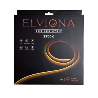 Elviona COB LED лента за сауна, 2700 K, 5 m