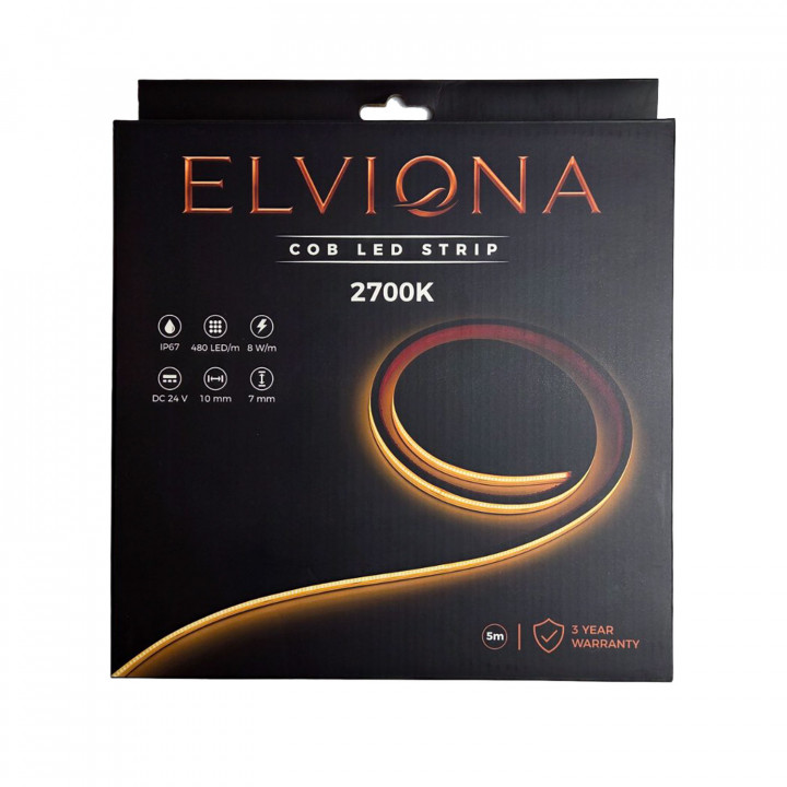 Elviona COB LED лента за сауна, 2700 K, 5 m