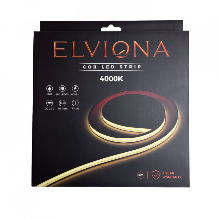 Elviona COB LED лента за сауна, 4000 K, 5 m
