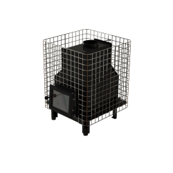 Пещ за сауна на дърва - VILPRA FORNAX-14-NV с вътрешна горивна камера 