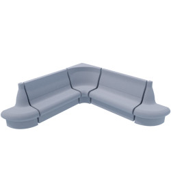 Парна седалка за сауна V-2 