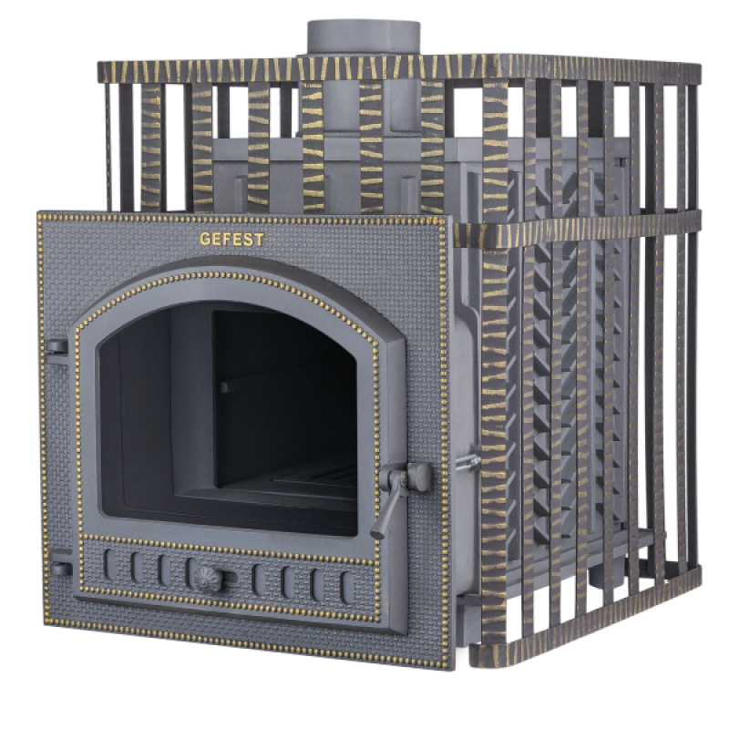 Печка за сауна на дърва - Gefest GFS ZK 45 (M) в решетка