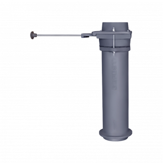 Чугунен димоотводен модул GEFEST с клапа, Ø115, 550 mm