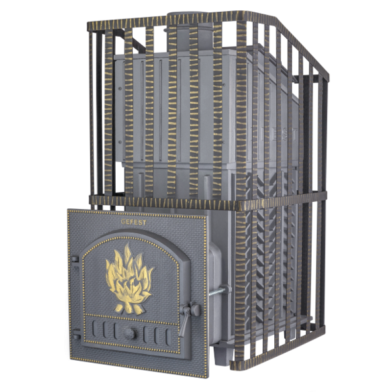 Пещ за сауна на дърва - Gefest GFS ZK Uragan 40 в решетка