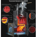 Печка за сауна на дърва - Gefest Grom 50 (P2) Prezidentas 1200/50 - 2