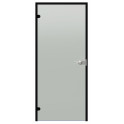 Заключваща се стъклена врата Harvia Black Line, сатен, 7x21, черна алуминиева рамка - 0