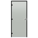 Заключваща се стъклена врата Harvia Black Line, сатен, 9x21, черна алуминиева рамка - 0