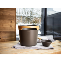 Комплект кофа и черпак за сауна HARVIA Helmi, тъмнокафяв - 3