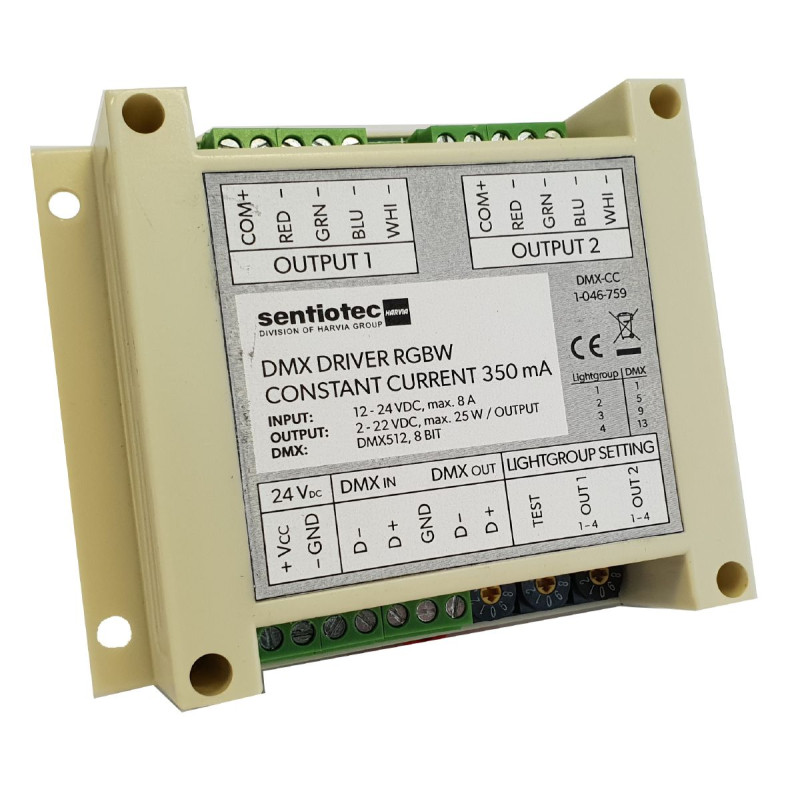 Harvia DMX RGBW LED драйвер, 2 × 4 канала