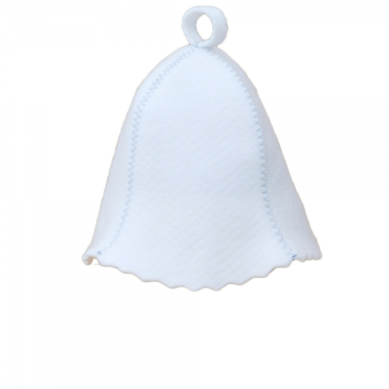 Шапка за сауна - бяла