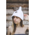Памучна шапка за сауна - БЯЛА - 1