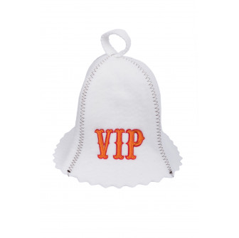 Шапка за сауна - VIP, бяла