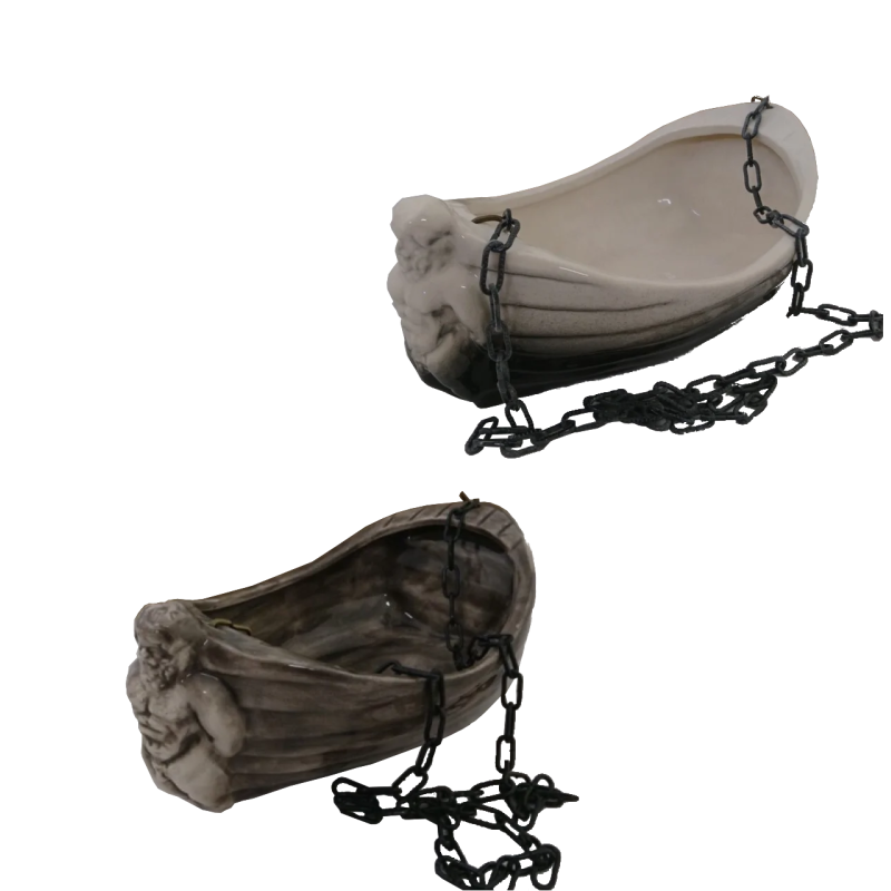 Керамичен съд за аромати - лодка с Посейдон