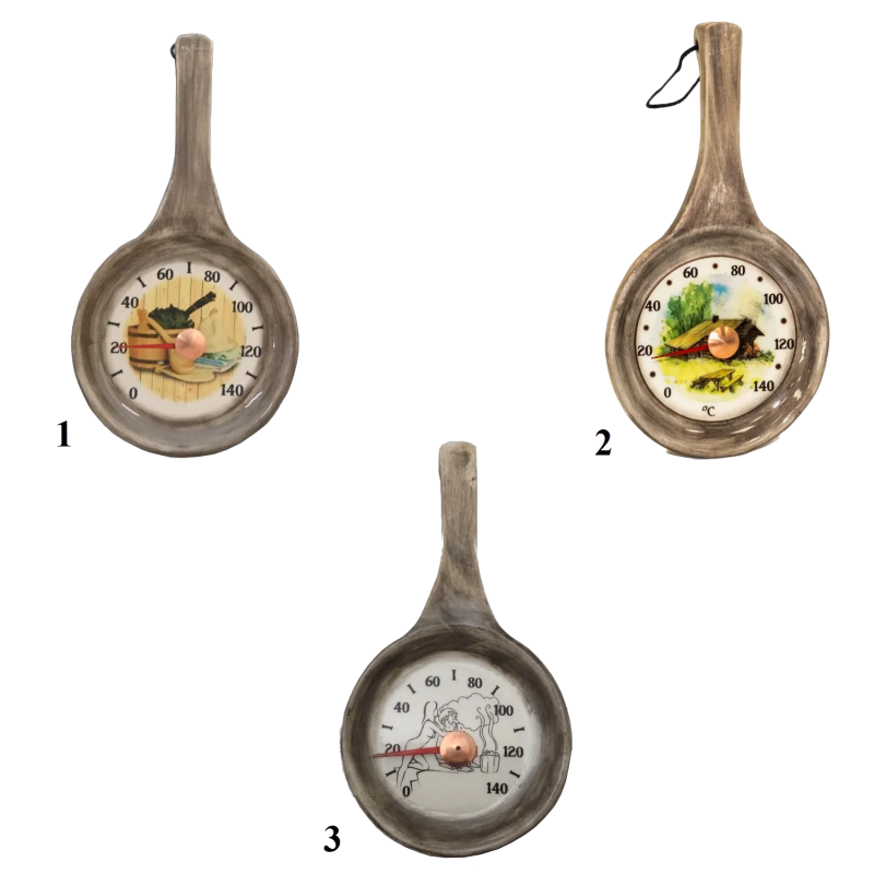 Керамичен термометър за сауна - тиган