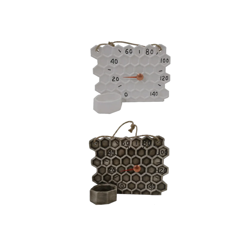 Керамичен термометър за сауна - пчелна пита