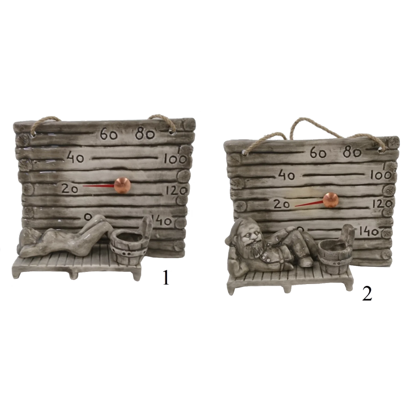 Керамичен термометър за сауна - малко буренце за аромати