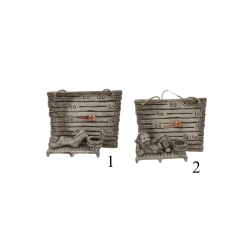 Керамичен термометър за сауна - малък варел за аромати 