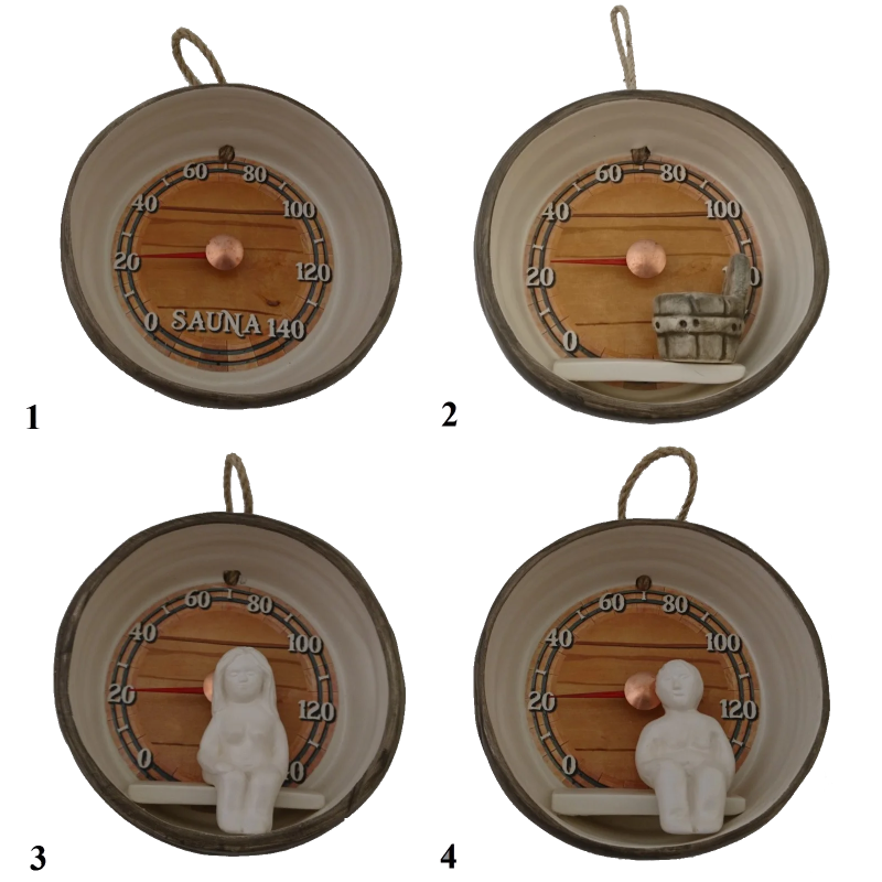 Керамичен термометър за сауна - варел