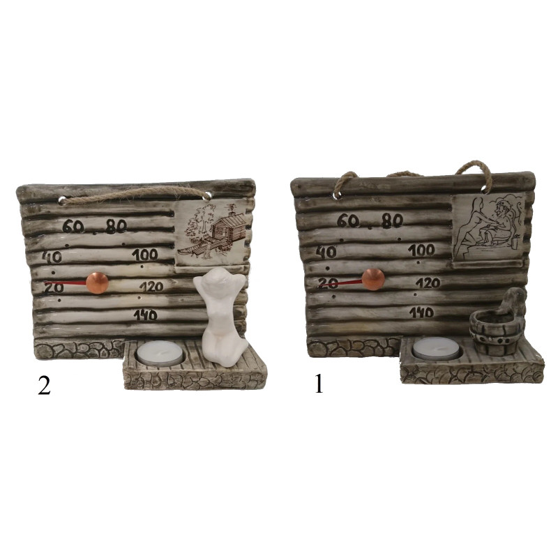 Керамичен термометър за сауна - със свещ