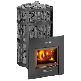 Печка за сауна на дърва - HARVIA Legend 300 Duo, черна 