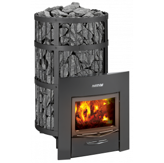 Печка за сауна на дърва - HARVIA Legend 300 Duo, черна
