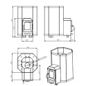 Печка за сауна на дърва - STOVEMAN 13-LS - 2
