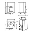 Печка за сауна на дърва - STOVEMAN 13 - 2