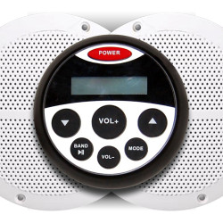 Комплект музикален център водоустойчив с два високоговорителя 