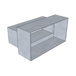 Изход за вентилация, 160x80 мм 