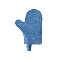 Ръкавица за сауна, сива