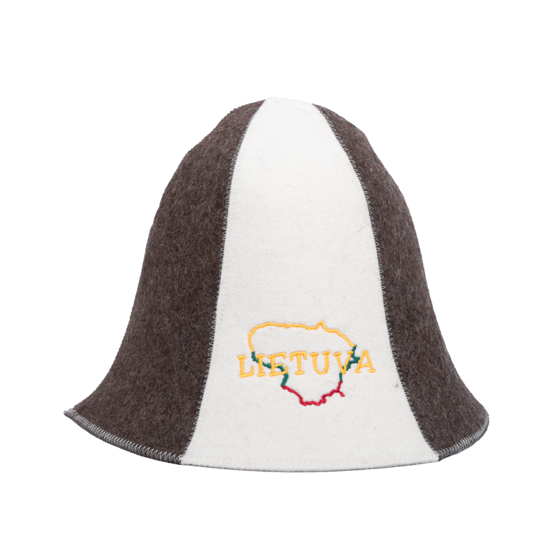 Шапка за сауна - Lietuva, раирана