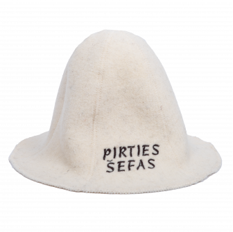 Шапка за сауна - PIRTIES ŠEFAS, бяла