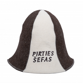Шапка за сауна - PIRTIES ŠEFAS, раирана