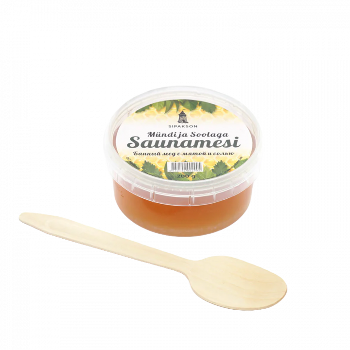 Мед за сауна с екстракт от мента и сол, 200 г