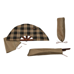 Вентилатор за сауна, тъмен кариран материал 