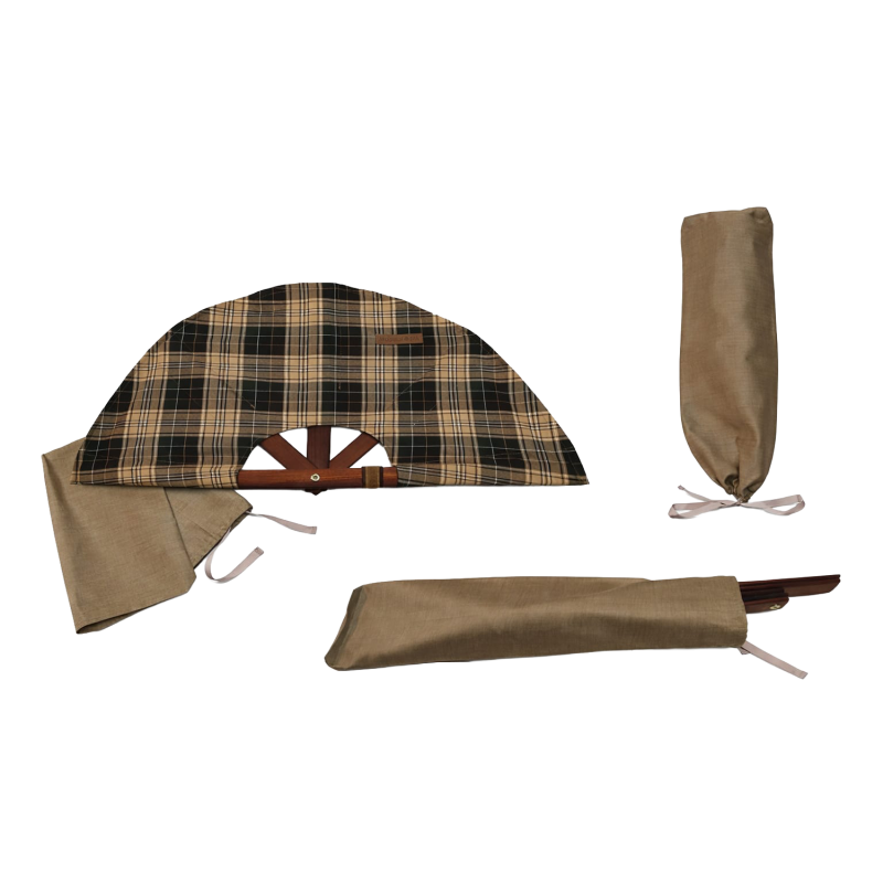 Вентилатор за сауна, тъмен кариран материал