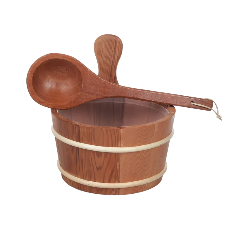 SAUFLEX дървена кофа 4л, кедър