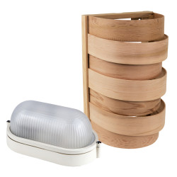 Комплект лампа и решетка Sawo 917-D, кедър 