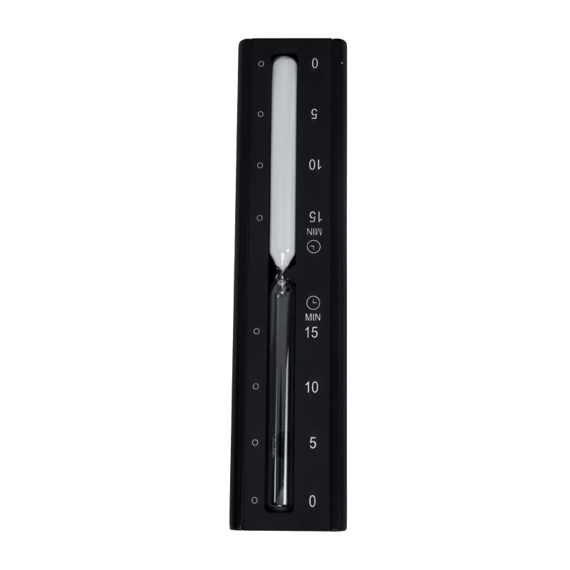 Пясъчен часовник SAUFLEX, черен 15 мин