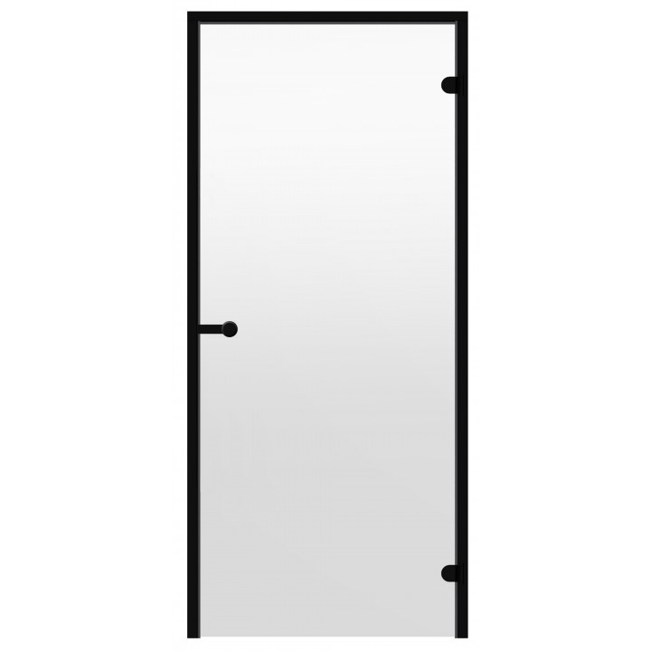Стъклени врати за сауна HARVIA 8x21 (рамка от черен бор), прозрачни