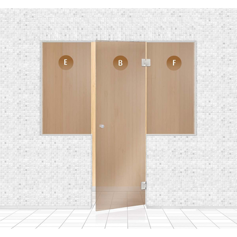 Стъклена стена за сауна, AD TYPE 3