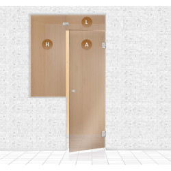 Стъклена стена за сауна, AD TYPE 4  Стъклена стена за сауна, AD TYPE 4