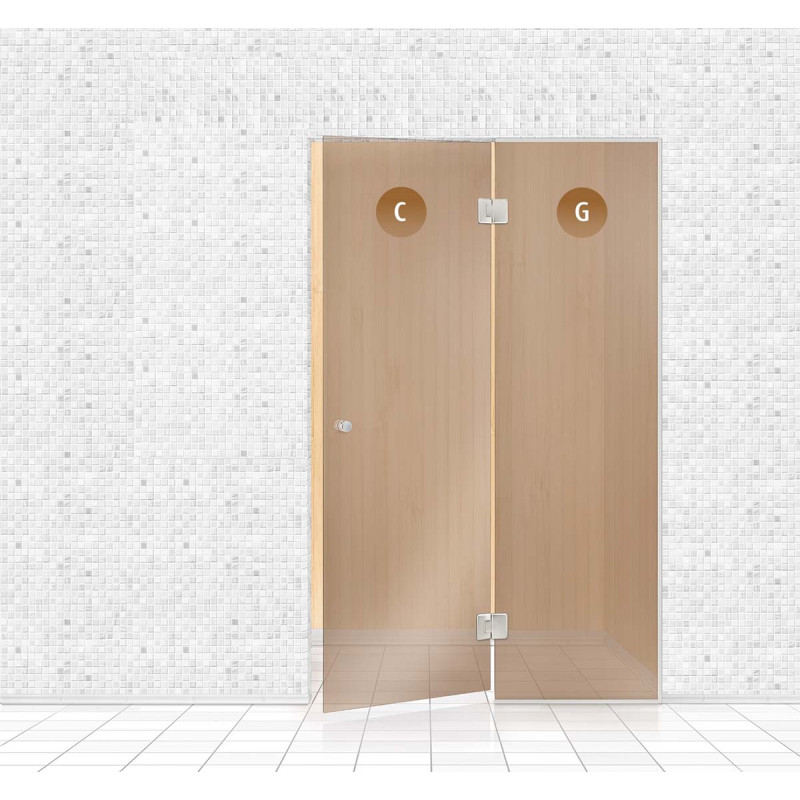 Стъклена стена за сауна, AD TYPE 5