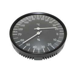 Термометър-хигрометър, черен 