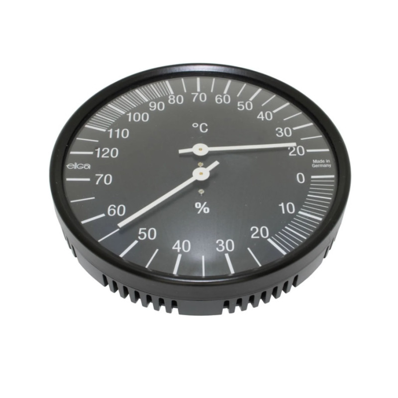 Термометър-хигрометър, черен